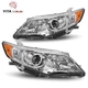 For 2012- 2014 Toyota Camry Chrome Housing Projector Headlights Lamps Left+Right
