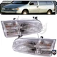 Pair LH RH Halogen Headlights for FORD 95-97 WINDSTAR