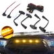 4x Amber Smoked Lens Front Grille DRL Lighting Assy For Toyota RAV4 2019-2025