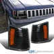 Fits 93-98 Jeep Grand Cherokee SUV Black Signal Lamps Corner Lights Left+Right