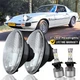 for Mazda RX-7 1979-1985 LED Headlights 7inch ROUND GLASS LENS High-Low Beams AA