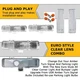Front Corner+Bumper Signal Lights FOR 83-94 Chevy Blazer & 82-93 S10