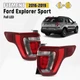 For 2016-2019 Ford Explorer Sport Full LED Tail Light W/ LED DRL Left+Right Pair