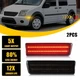 Red LED Fender Side Marker Lights For 2010-2013 Ford Transit Connect Smoked Lens