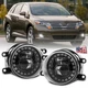 For Toyota Venza 2009-2015 2PC Bumper Halo LED Fog Lights Projector Driving Lamp