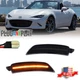 Smoked Amber LED Front Bumper Side Marker Lights For 2016-2023 Mazda MX-5 Miata