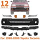 Front Bumper w Reinforcement n Brackets Kit For 1998-2000 Toyota Tacoma 2WD 4WD