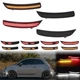 For 2012-2017 Fiat 500 Abarth Front Rear 4x Dynamic LED Side Marker Light Lamps