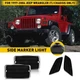 For 1997-2006 Jeep Wrangler Smoke TJ Bumper Signal Fender Side Marker Light 4PC
