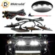 4PCS Smoked Lens White LED Front Grill Lights Lamps For 2014-2021 Toyota 4Runner