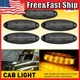 5x For Freightliner Cascadia Smoked Lens Amber LED Roof Clearance Marker Lights
