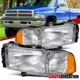 Fit 1994-2001 Dodge Ram 1500 94-02 2500 3500 Headlights+Corner Signal Lamps Pair