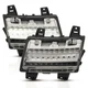 ANZO For Jeep Wrangler 2018 2019 LED Chrome Clear w/ Sequential Signal