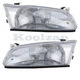 For 97 98 99 Camry Front Halogen Headlight Headlamp Head Light w/Bulb PAIR SET