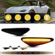 PAIR SMOKE Amber Sequential LED Side Light Marker Lamp For Mazda RX-8 2009-2011