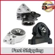 Manual Trans Mount Set 3PCS For Chevrolet Cobalt HHR Pontiac G5 Pursuit 2.2 2.4L