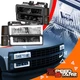 8Pcs LED Headlight Turn Signal Lamps w/ Dual DRL Bar Smoked for 88-93 Chevy C/K