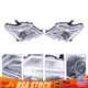 For 2017-2020 Nissan Armada Pair Halogen LED Driver & Passenger Side Headlights
