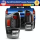 LED Tail Lights For 2016-2023 Toyota Tacoma DRL Grey Tube Brake Rear Lamp Pair