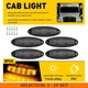 5-50 Smoke Amber Roof Cab Marker Running Light For Freightliner Cascadia 2018-on