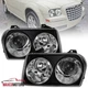 Black Projector Headlights Fits 2005-2010 Chrysler 300 Touring AWD 05-07 Limited