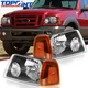 Pair Headlights Assembly For Ford Ranger 2.3L 4.0L 01-2011 Halogen Black Housing Pair Headlights Assembly For Ford Ranger 2.3L 4.0L 01-2011 Halogen Black Housing