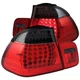 Anzo 321123 LED Tail Lamp For BMW 325i 2002-2005 Left Right Red & Smoked Chrome