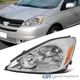Left Side Headlight Fits 2004-2005 Toyota Sienna Halogen Headlamp Replace Driver