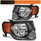 MIROZO Front Headlights Assembly For 2008-2012 Ford Escape SUV A Pair Headlamps