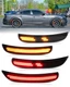 For 2015-2023 Dodge Charger 4PCS Dynamic Front Rear LED Side Marker Lights Lamps