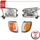 Corner Lights and Headlights Kit 4 pc halogen for 1999-2001 Toyota 4Runner Base