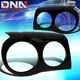 FOR 05-10 CHRYSLER 300/300C BLACK POLISHED TAPE-ON HEADLIGHT COVER BEZEL EYELID