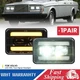 2pcs 4x6" LED Headlights DRL Turn Signal High Low Beam For Volvo 240 740 760