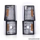 4Pcs Smoke Amber Corner Signal Side Marker Lamps Fit For Chevy CK C10 1500 2500