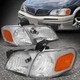 FOR 97-05 CHEVY VENTURE MONTANA CHROME HOUSING AMBER CORNER HEADLIGHT HEAD LAMPS