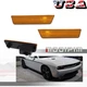 Pair Amber Lens Front Side Marker Light Reflector For 2008-2014 Dodge Challenger