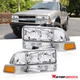 Chrome/Amber Corner Headlight Bumper Head Lamp for 98-04 CHEVY S10 PICKUP BLAZER