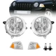 For 2007-2010 Jeep Compass Headlights w/Corner Lamp L+R Factory Style W/Bulbs