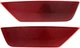 CAPA For 2013-2019 Escape Bumper Reflector Rear Red Plastic SET PAIR