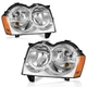 Pair Headlights Assembly For 2005-2007 Jeep Grand Cherokee 4-Door Halogen