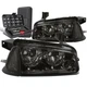 For 2006-2010 Dodge Charger Smoked/Clear Signal Turn Signal Headlights+Tool Box