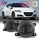 For Honda CR-Z 2013-15 Clear Lens Pair Bumper Fog Light Front Replacement Lamps