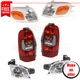 Corner Lights, Headlights, Tail Lights set 6 for 97-99 Pontiac Trans Sport Base