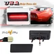 2x Smoke Red LED Rear Side Marker Parking Lights For 1974-1979 Chevy Corvette C3
