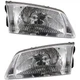 Headlight Driver and Passenger Side Fits 2000-2002 Mazda 626 ES LX
