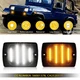 LED Side Marker Signal Lights For Jeep 1987-1995 Wrangler YJ 56001378, CH2520111