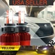 YELLOW PSX24W 2504 Led Fog Light Bulbs Lights Fit Subaru Brz 2013-2017 Br-Z Fogs