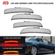 For 2015-2021 Chrysler 300 Amber Red LED Side Marker Light Front Rear Lamp 4pcs For 2015-2021 Chrysler 300 Amber Red LED Side Marker Light Front Rear Lamp 4pcs