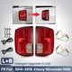 Halogen Upgrade To LED Tail Lights For 2014-2018 Chevy Silverado 1500 Red Pair