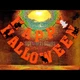 HAPPY HALLOWEEN FELT GARLAND 59 inch orange-red black cat ghost raven spider NEW
